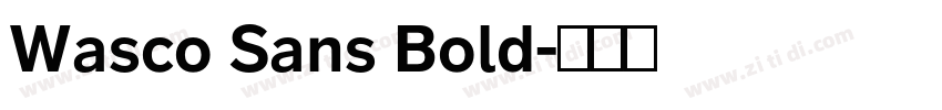 Wasco Sans Bold字体转换